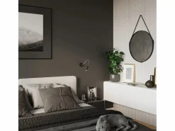 Sollux Lighting Lámparas de pared Xilar moderno de acero - 1 fuentes luminosas 3000K - L.8 x A.52 cm - Negro Sale