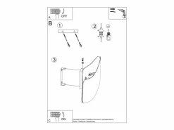 Sollux Lighting Lámparas de pared Zanila moderno de acero - 1 fuentes luminosas 4000K - L.30 x A.13 cm - Negro Online