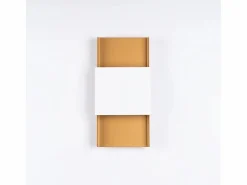 Sollux Lighting Lámparas de pared Zelfon moderno de acero - 2 fuentes luminosas 3000K - L.20 x A.40 cm - oro/blanco Dorado Sale
