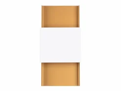 Sollux Lighting Lámparas de pared Zelfon moderno de acero - 2 fuentes luminosas 3000K - L.20 x A.40 cm - oro/blanco Dorado Sale