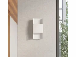 Sollux Lighting Plafón|Lámparas de pared Zelfon moderno de acero - 2 fuentes luminosas 4000K - L.20 x A.40 cm -