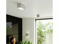 Sollux Lighting Lámparas de pared Zorbo moderno de aluminio - 1 fuentes luminosas 4000K - L.10 x A.10 cm - Gris Best