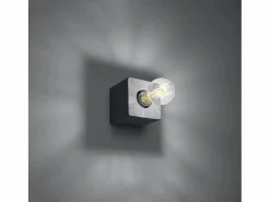Sollux Lighting Lámparas de pared Zxina industrial de concreto - 1 fuentes luminosas 4000K - L.10 x A.10 cm - Gris Best
