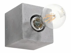 Sollux Lighting Lámparas de pared Zxina industrial de concreto - 1 fuentes luminosas 4000K - L.10 x A.10 cm - Gris Best
