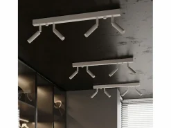 Sollux Lighting Plafón|Lámparas de techo Astix moderno de aluminio - 4 fuentes luminosas 3000K - L.60 x A.20 cm -