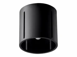 Sollux Lighting Lámparas de techo Brich moderno de aluminio - 1 fuentes luminosas 3000K - L.10 x A.10 cm - Negro Sale