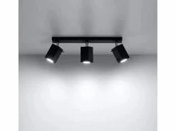 Sollux Lighting Plafón|Lámparas de techo Briow moderno de acero - 3 fuentes luminosas 4000K - L.45 x A.16 cm -