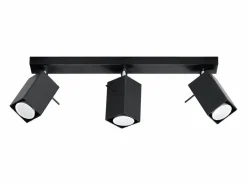 Sollux Lighting Plafón|Lámparas de techo Briow moderno de acero - 3 fuentes luminosas 4000K - L.45 x A.16 cm -