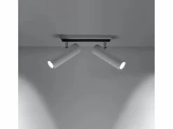 Lámparas de techo Invicta moderno de acero - 2 fuentes luminosas 4000K - L.30 x A.20 cm -^Sollux Lighting Discount
