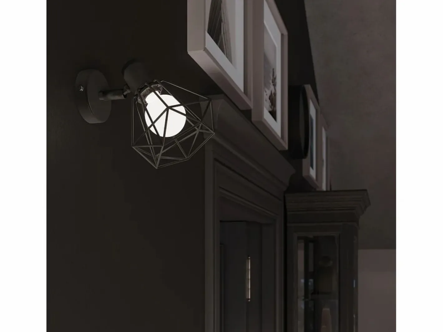 Sollux Lighting Lámparas de techo Lunova moderno de acero - 3 fuentes luminosas 4000K - L.52 x A.19 cm - Negro New