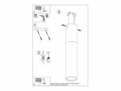 Sollux Lighting Plafón|Lámparas de techo Poblano moderno de acero/madera - 1 fuentes luminosas 3000K - L.6 x A.30 cm - madera natural/blanco