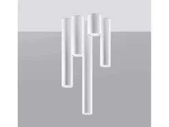 Sollux Lighting Lámparas de techo Toris moderno de acero - 1 fuentes luminosas 4000K - L.6 x A.20 cm - Blanco
