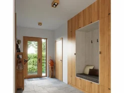 Sollux Lighting Lámparas de techo Zentra escandinavo de madera - 1 fuentes luminosas 4000K - L.14 x A.10 cm - madera natural Color natural claro Online