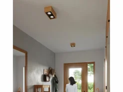 Sollux Lighting Lámparas de techo Zentra escandinavo de madera - 1 fuentes luminosas 4000K - L.14 x A.10 cm - madera natural Color natural claro Online