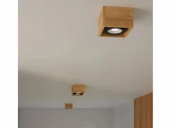 Sollux Lighting Lámparas de techo Zentra escandinavo de madera - 1 fuentes luminosas 4000K - L.14 x A.10 cm - madera natural Color natural claro Online