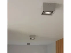 Sollux Lighting Plafón|Lámparas de techo Zentra industrial de concreto - 2 fuentes luminosas 4000K - L.27 x A.9 cm -