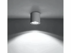 Lámparas de techo Zynko industrial de concreto - 1 fuentes luminosas 4000K - L.14 x A.14 cm -^Sollux Lighting Outlet