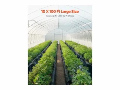 Lona de Plástico Resistente SucceBuy Rollo de Película de Plástico de 0,35 mm, 305 x 3048 cm, Película Blanca y Negra de Alta Resistencia Negro Sale