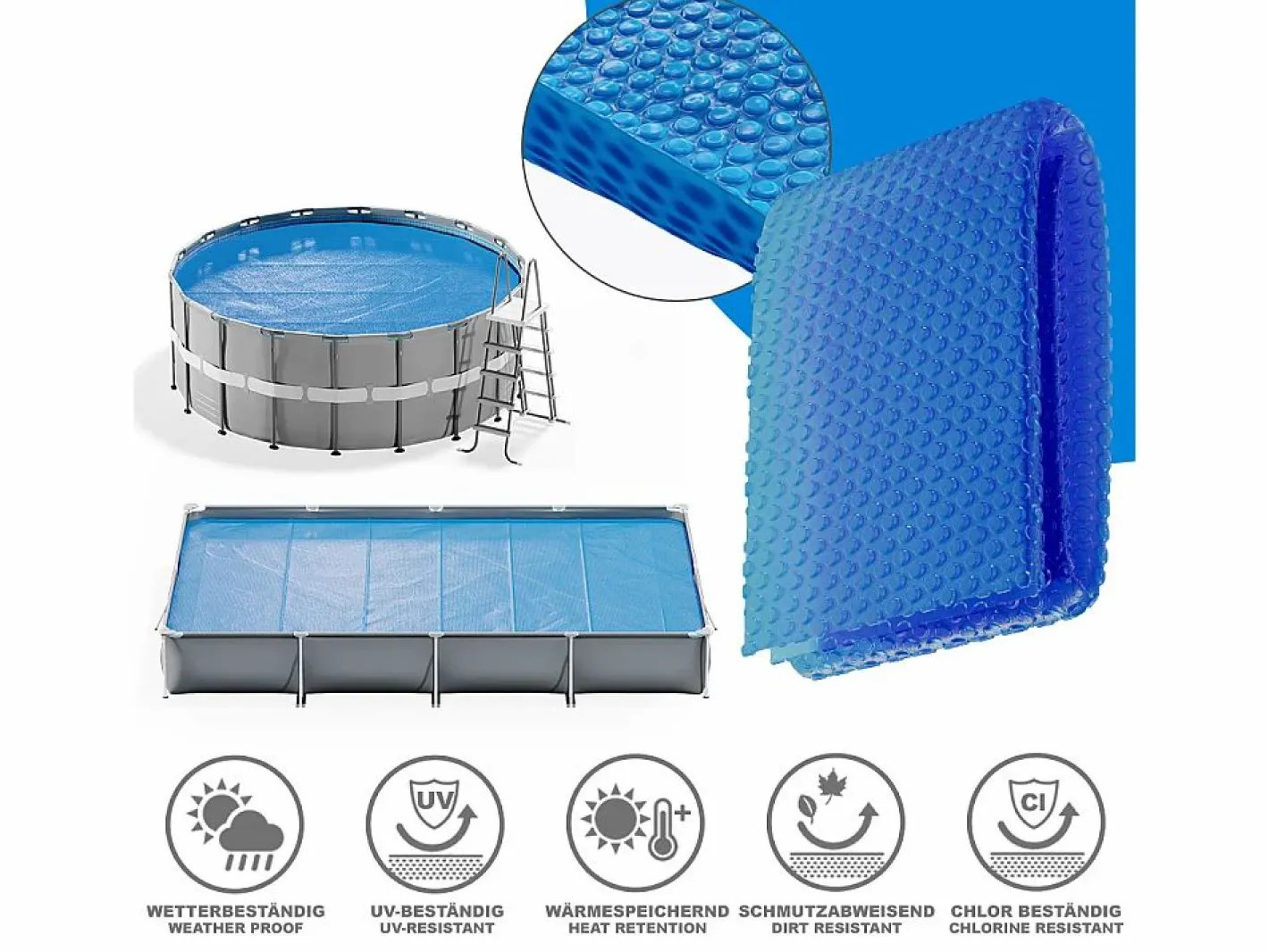 Vicco Lona solar 300x200x1 Azul Discount