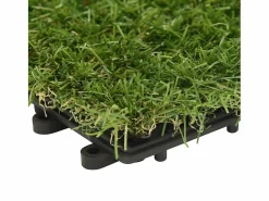 Losetas de césped artificial 22 uds 30x30 cm Verde Best