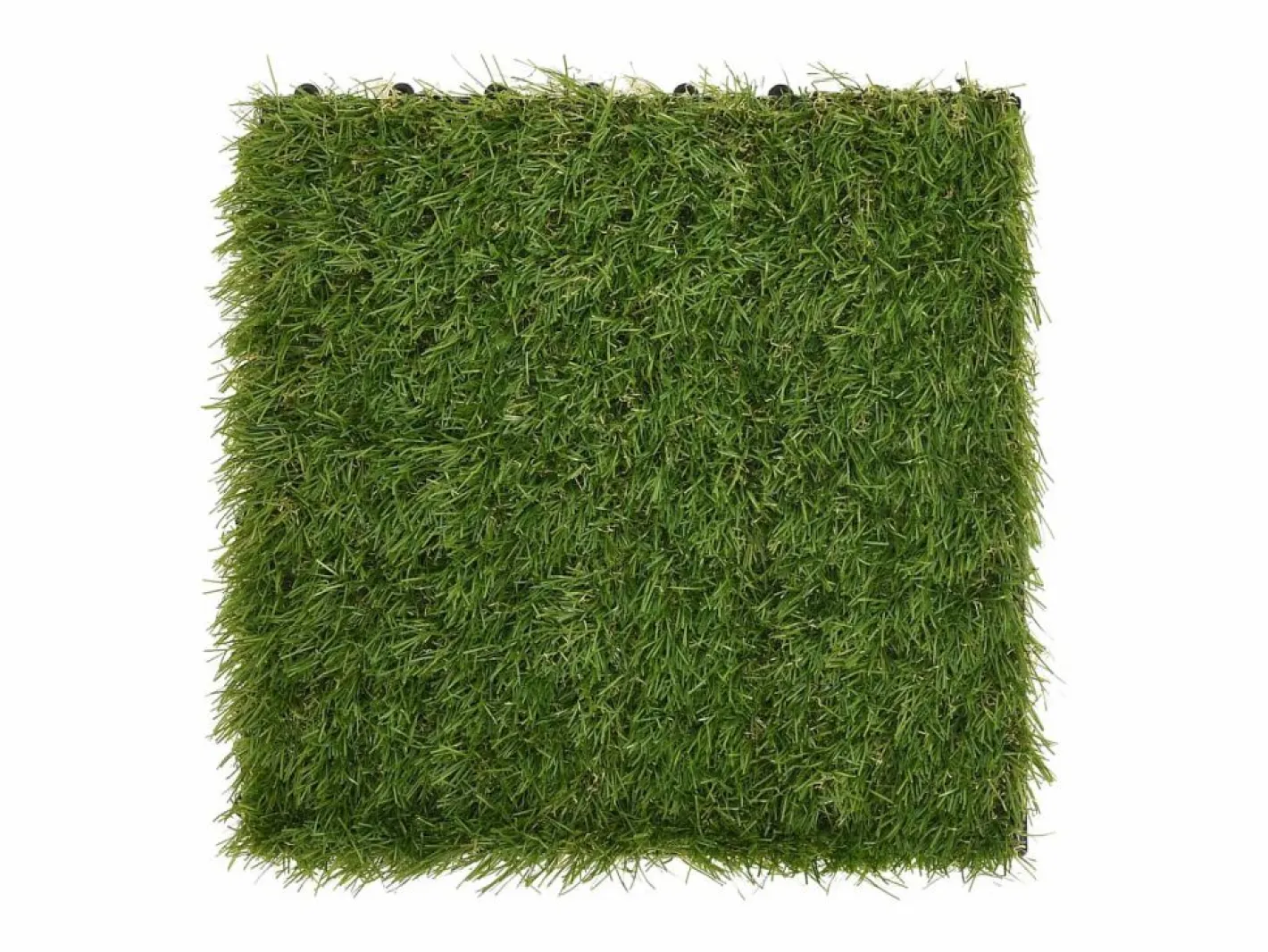 Losetas de césped artificial 11 uds 30x30 cm Verde Hot