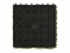 Losetas de césped artificial 11 uds 30x30 cm Verde Hot
