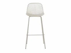 Muebles De Bar|Taburete Alto|Lote 2 taburetes polipropileno color con patas metálicas