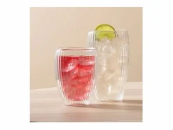 Bodum Lote 2 Vasos Doble Pared 45cl Pavina Rayados Outlet