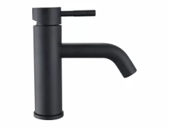 Lote de 2 grifos mezcladores redondeados de acero inoxidable cepillado, , An. 5,1 x Alt. 17 x Pr. 16,3 cm, SALAVAN^Shower & Design Outlet