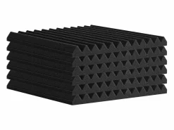 Lote de 80 Paneles de Espuma Acústica SucceBuy, 30.48 x 30.48 x 2.54 cm, para Paredes Techos de Estudio, Casa, Oficina,^ Outlet