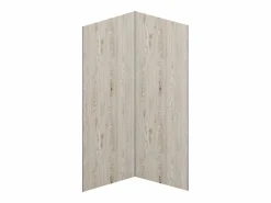 Lote de 2 paneles murales de ducha efecto madera clara aluminio 2 x L90 x Alt. 210 cm ENEKO^Vente-unique Best