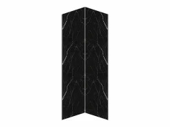 Shower & Design Lote de 2 paneles murales de ducha con efecto mármol de aluminio 2 x Ancho 90 x Alt. 210 cm ENEKO Negro Sale
