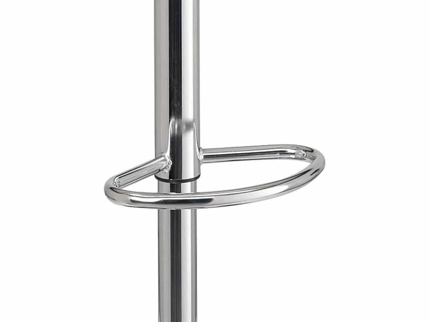 Kayelles Muebles De Bar|Taburete Alto|Lote de 2 taburetes de bar para cocina, asiento de cuero sintético, respaldo bajo, giratorio, altura ajustable, base de cromo SATI (blanco)