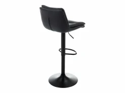 Lote de 2 taburetes de bar de piel sintética y metal - - KADERINA^Vente-unique Discount