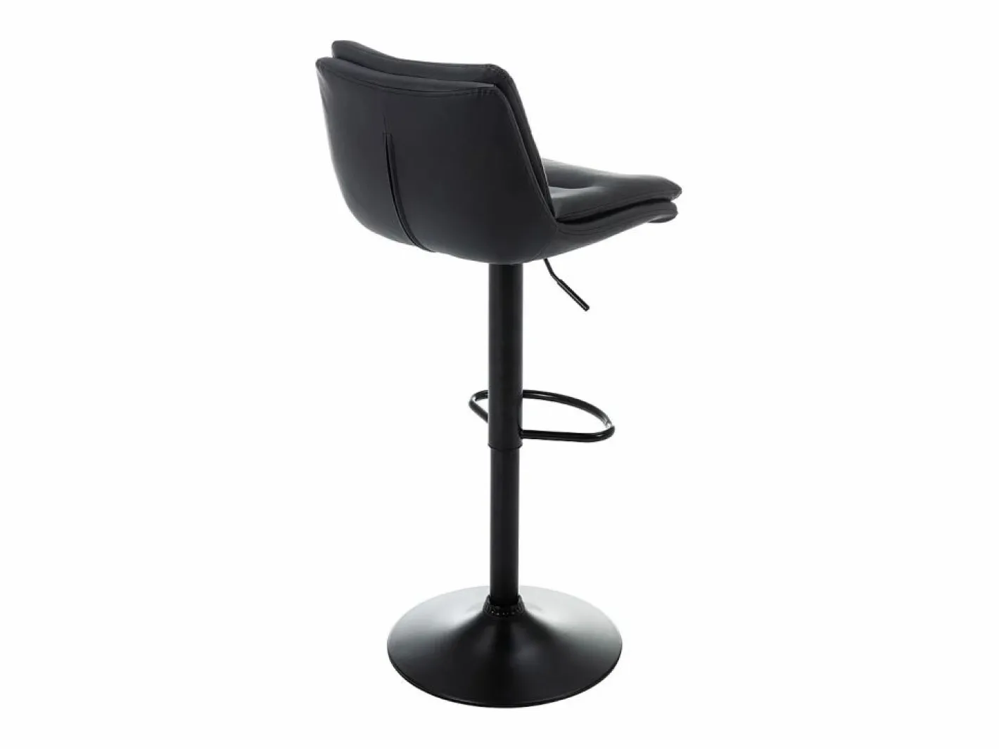 Lote de 2 taburetes de bar de piel sintética y metal - - KADERINA^Vente-unique Discount