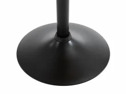 Vente-unique Lote de 2 taburetes de bar de piel sintética - Natural claro y Negro - MONTENEGRO Negro / Color natural claro Online