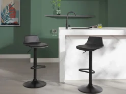 Vente-unique Muebles De Bar|Taburete Alto|Lote de 2 taburetes de bar de polipropileno CALAS