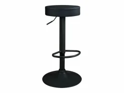 Kayelles Muebles De Bar|Taburete Alto|Lote de 2 taburetes de bar redondos s, asiento de símil cuero acolchado, giratorio y altura regulable YO ( integral)