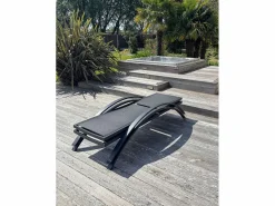 Lote de 2 tumbonas de lona plastificada y aluminio^Dcb Garden Hot