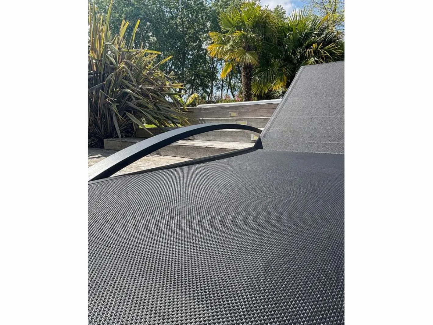 Lote de 2 tumbonas de lona plastificada y aluminio^Dcb Garden Hot