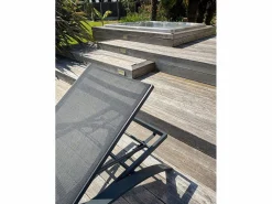 Lote de 2 tumbonas de lona plastificada y aluminio^Dcb Garden Hot