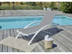 Dcb Garden Tumbona|Lote de 2 tumbonas de lona plastificada y aluminio