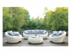 Lotee 2 sillones de jardín resina trenzada - WHITEHEAVEN^MYLIA Hot