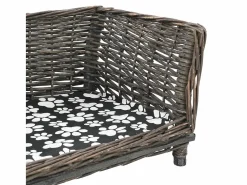 Louis-Léon Cesta para perros con cojín sauce natural 50x33x30 cm^Garden Furniture Discount
