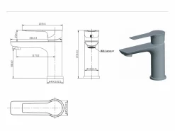 Lover grifo mezclador cromado para lavabo^Essebagno Best