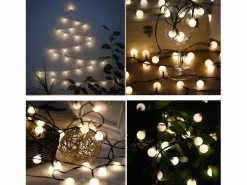 Lumisky Luces solares de cadena 60LED BILLY Blanco Discount