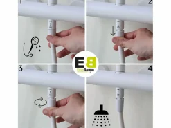 Essebagno Luisa Columna de ducha mecánica cromada Plateado Best