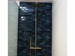 Luisa Columna de ducha mecánica oro cepillado 250^Essebagno Best