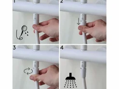 Luisa Columna de ducha mecánica oro cepillado 250^Essebagno Best