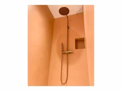 Luisa Columna de ducha mecánica cobre cepillado^Essebagno Clearance